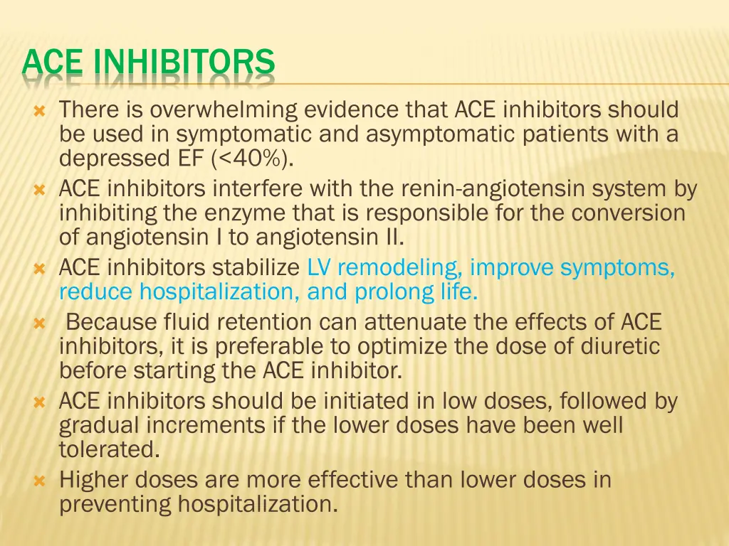 ace inhibitors
