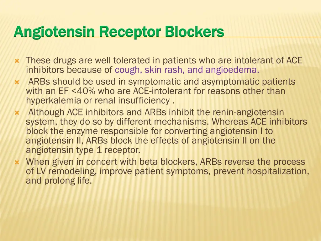 angiotensin receptor blockers angiotensin