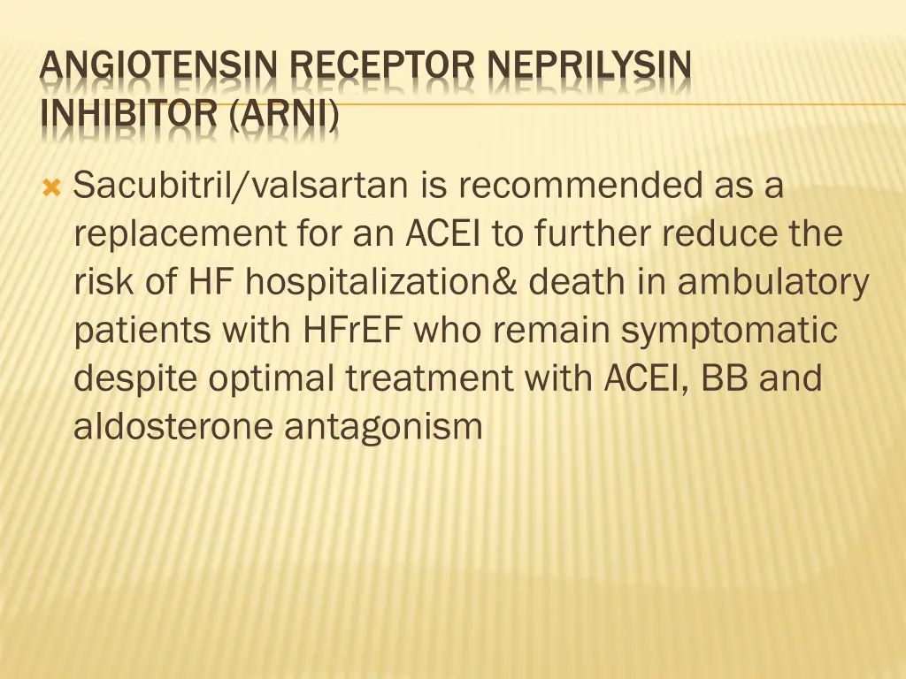 angiotensin receptor neprilysin inhibitor arni