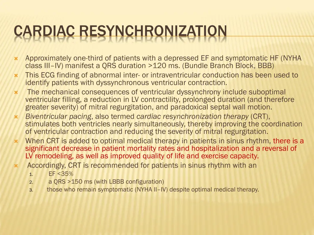 cardiac resynchronization