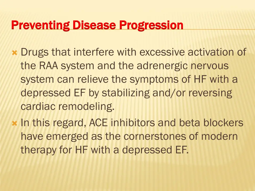 preventing disease progression preventing disease