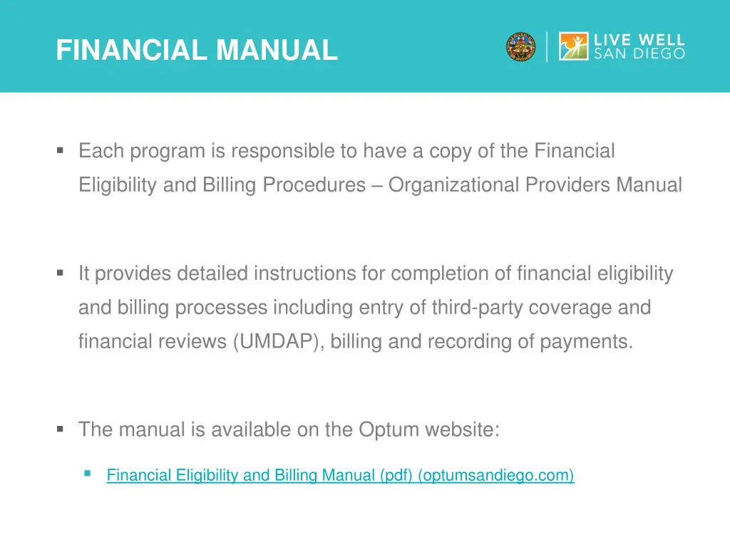 financial manual