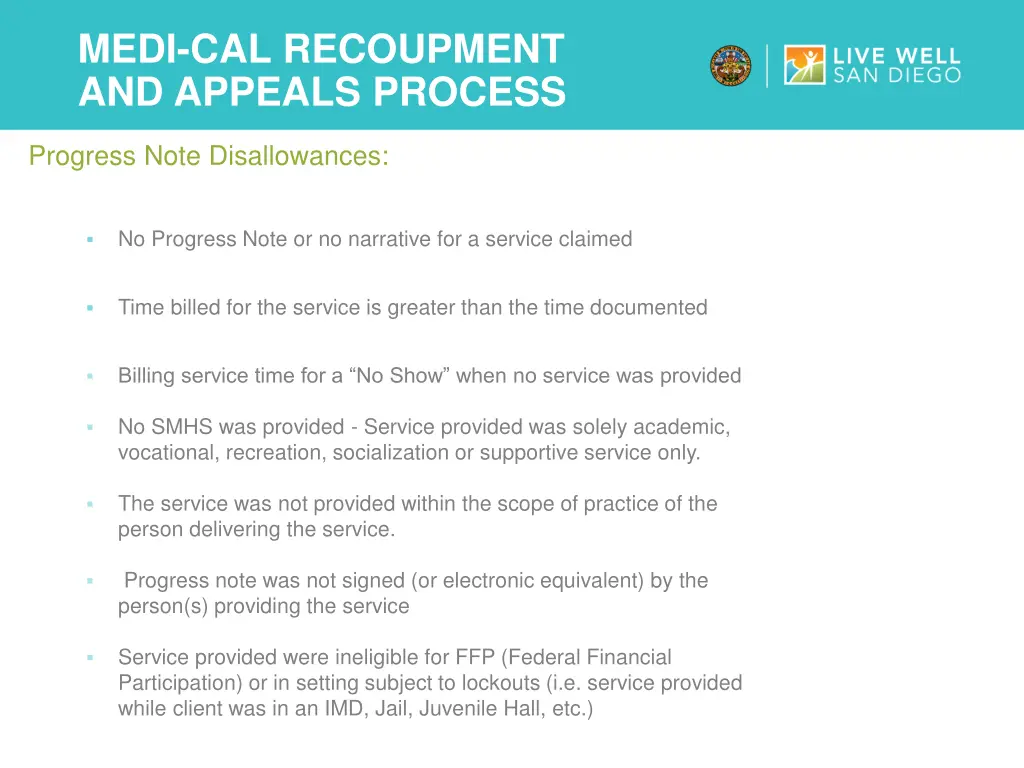 medi cal recoupment and appeals process 1