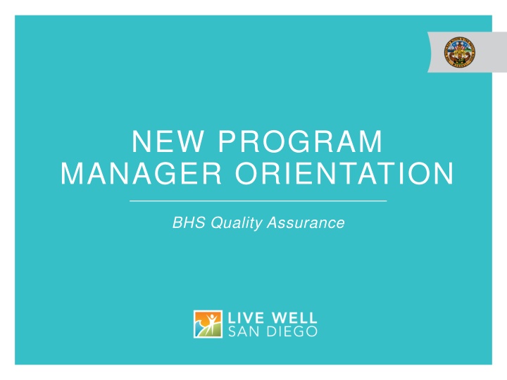 new program manager orientation