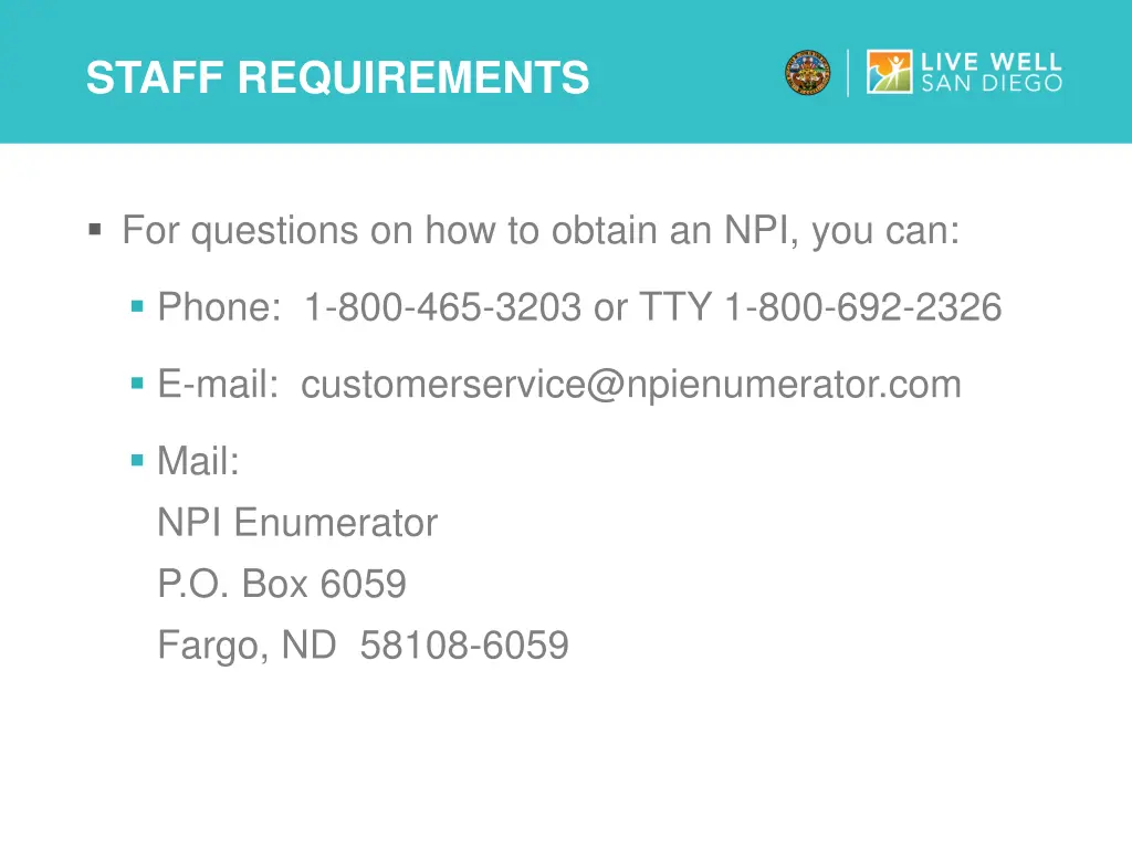 staff requirements 2