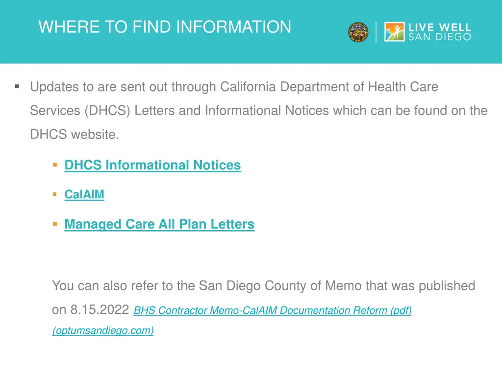 where to find information