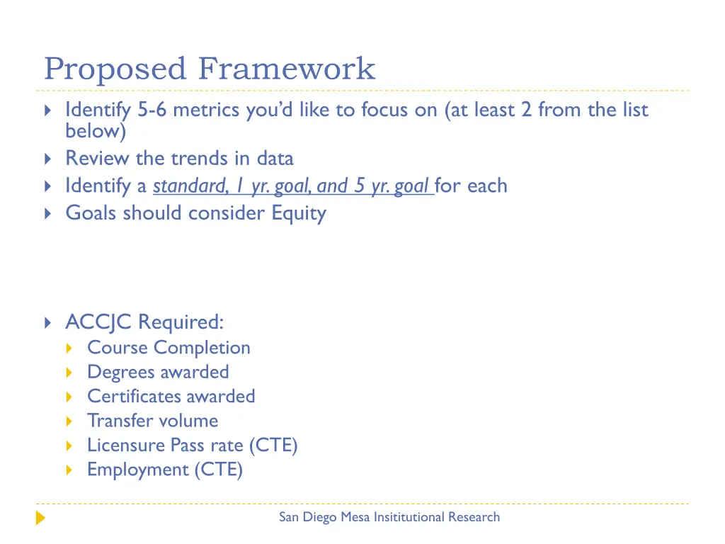 proposed framework