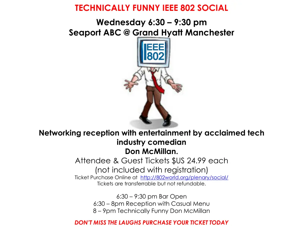 technically funny ieee 802 social wednesday