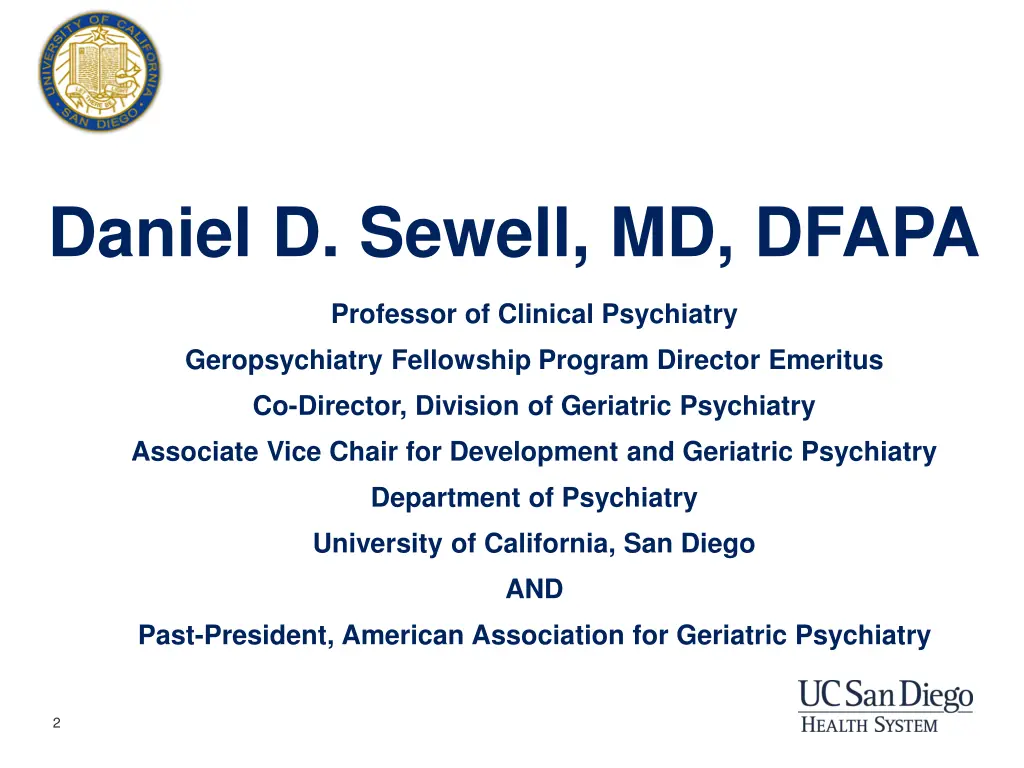 daniel d sewell md dfapa