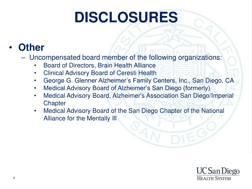disclosures 1