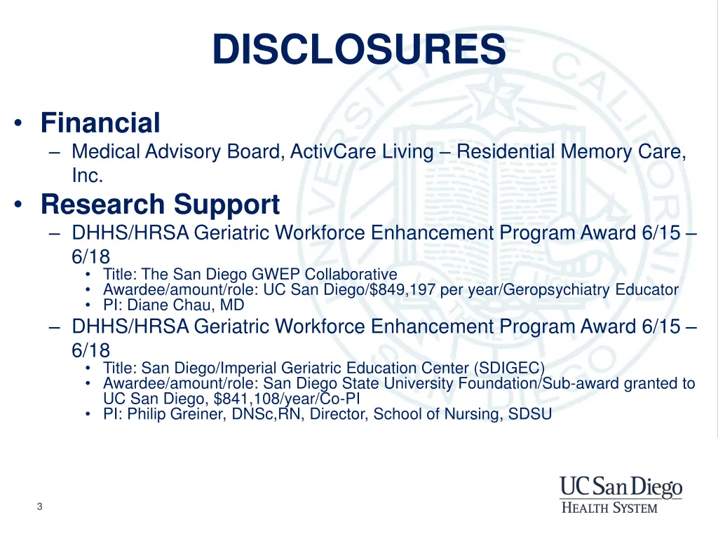 disclosures
