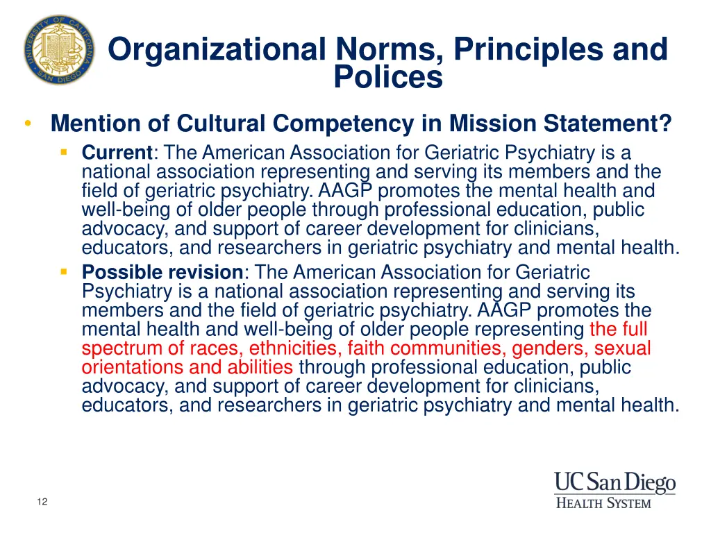 organizational norms principles and polices