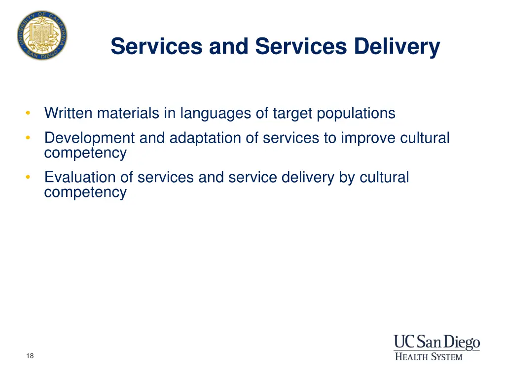 services and services delivery