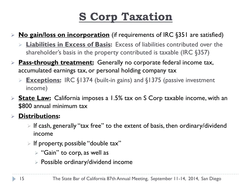 s corp taxation