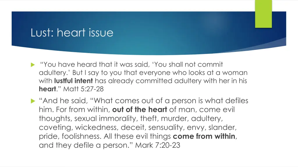 lust heart issue