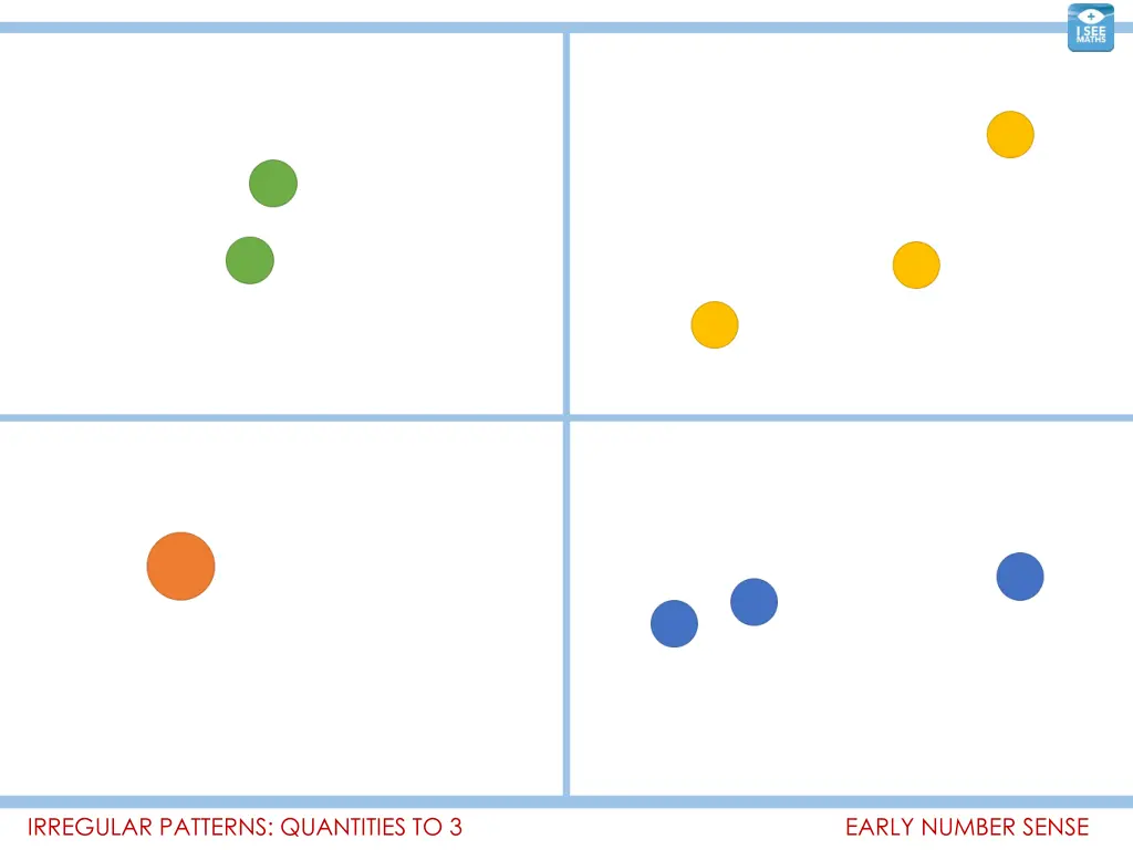 irregular patterns quantities to 3 4
