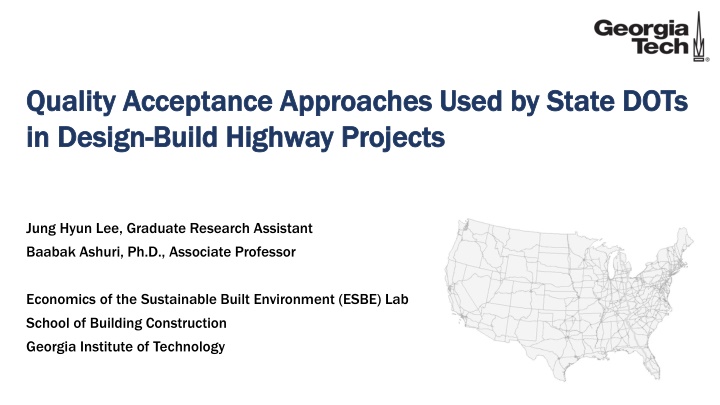 quality acceptance approaches used by state dots