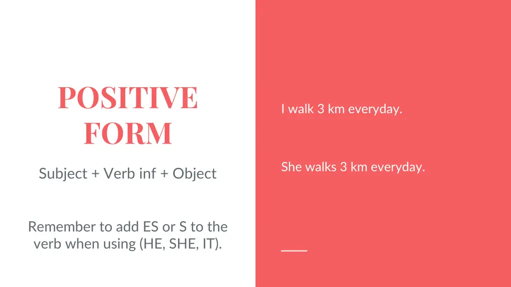 positive form 1