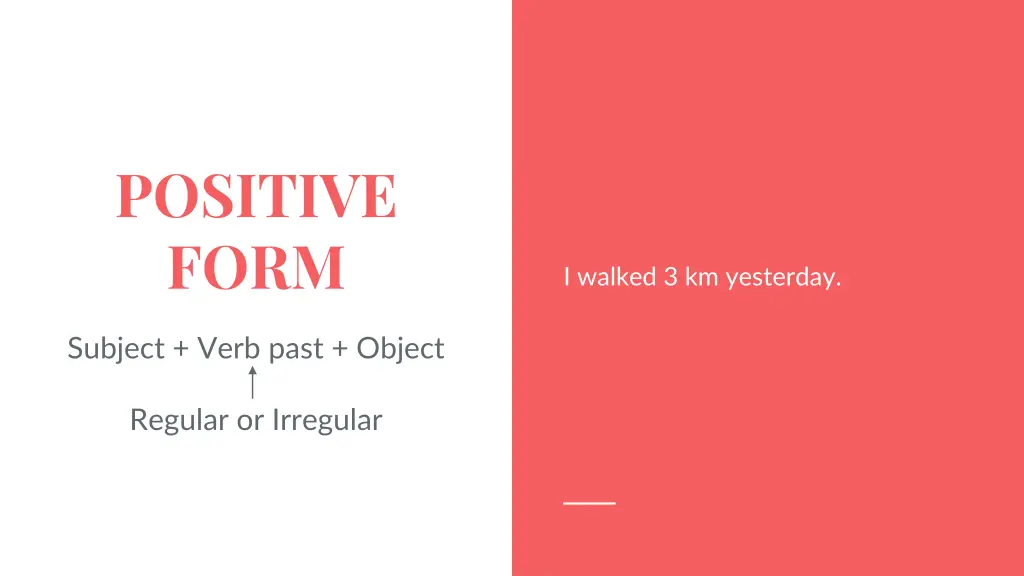 positive form