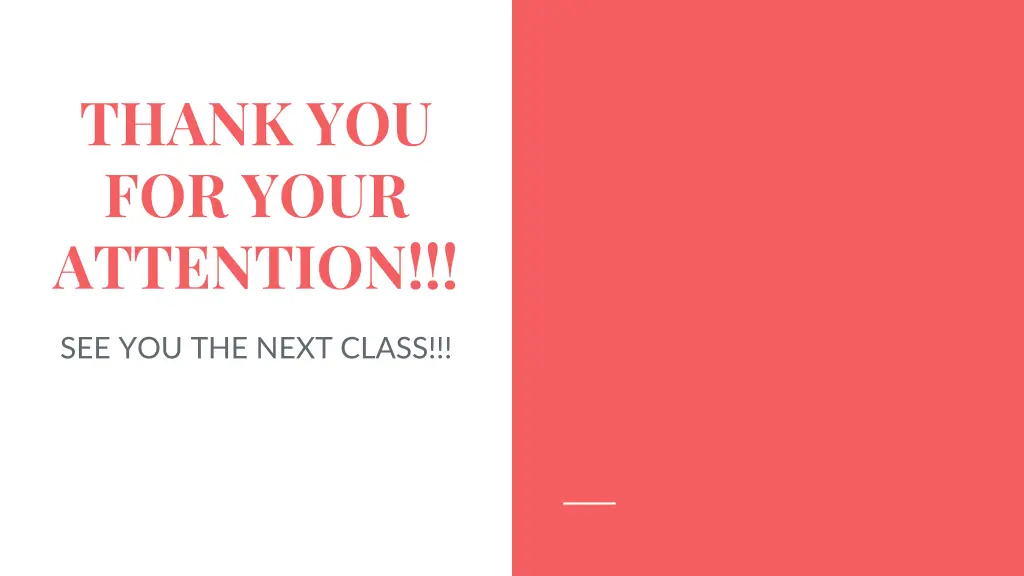 thank you for your attention