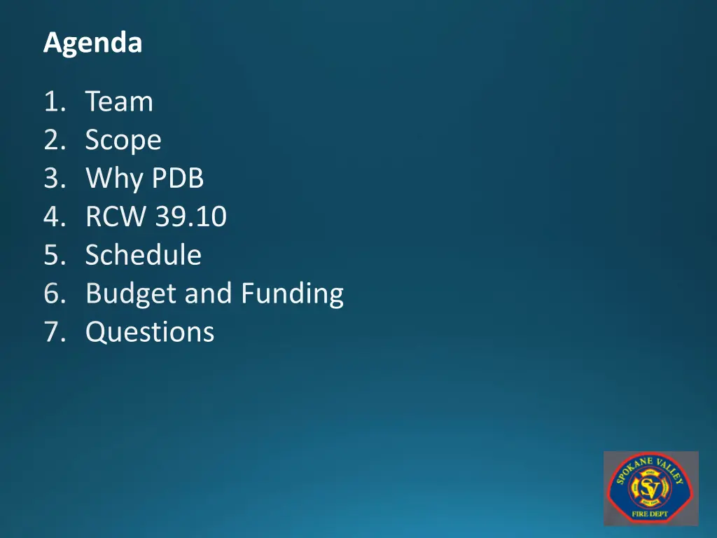 agenda