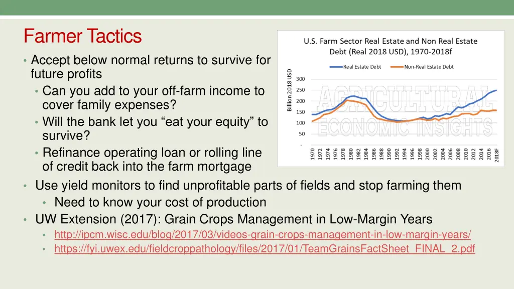 farmer tactics accept below normal returns