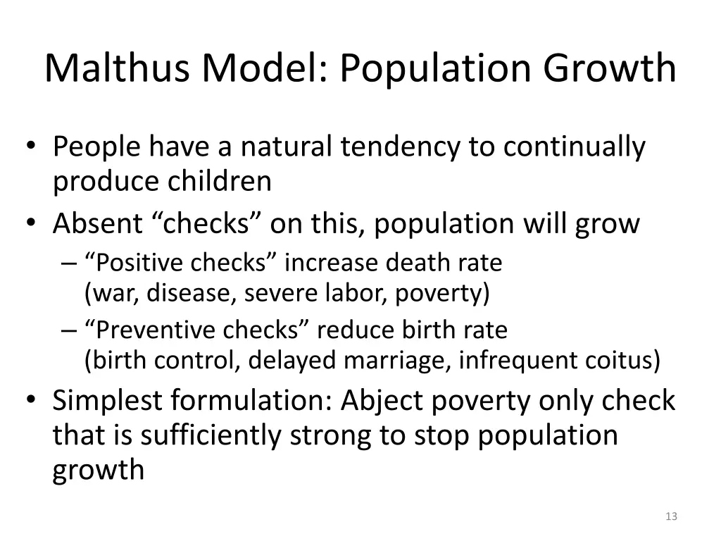 malthus model population growth 1
