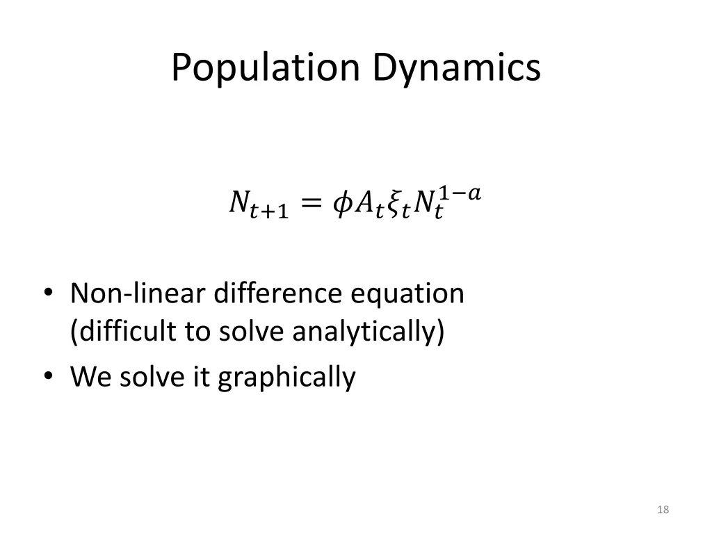 population dynamics 1