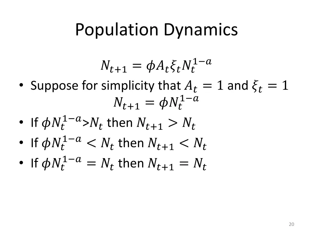 population dynamics 3