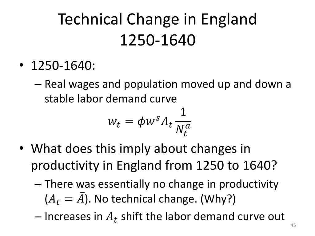technical change in england 1250 1640