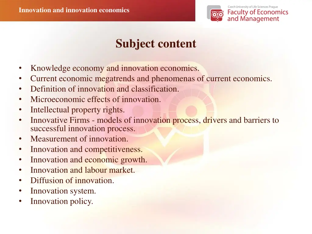 innovation and innovation economics 2