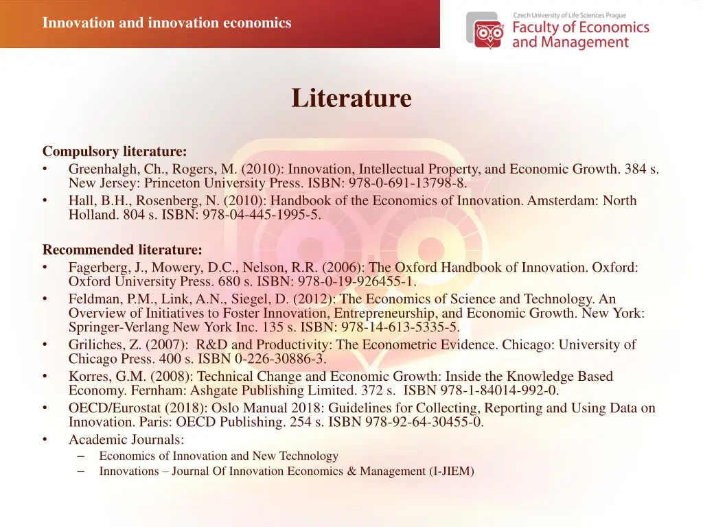 innovation and innovation economics 3