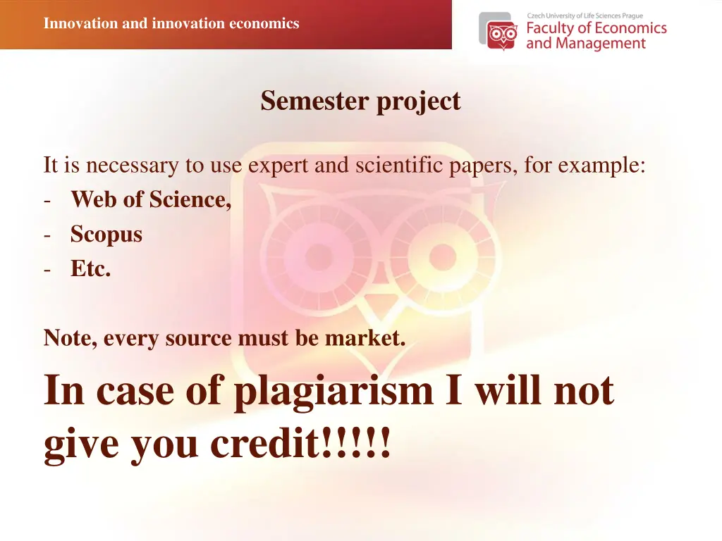 innovation and innovation economics 7