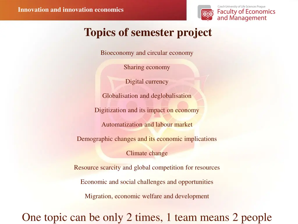 innovation and innovation economics 8