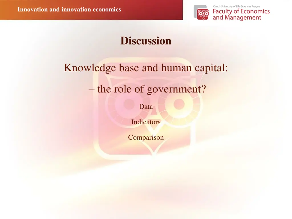 innovation and innovation economics 9