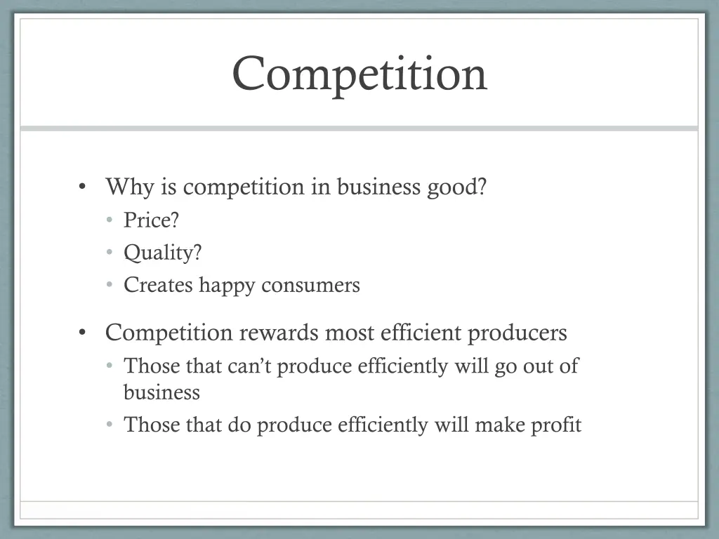 competition