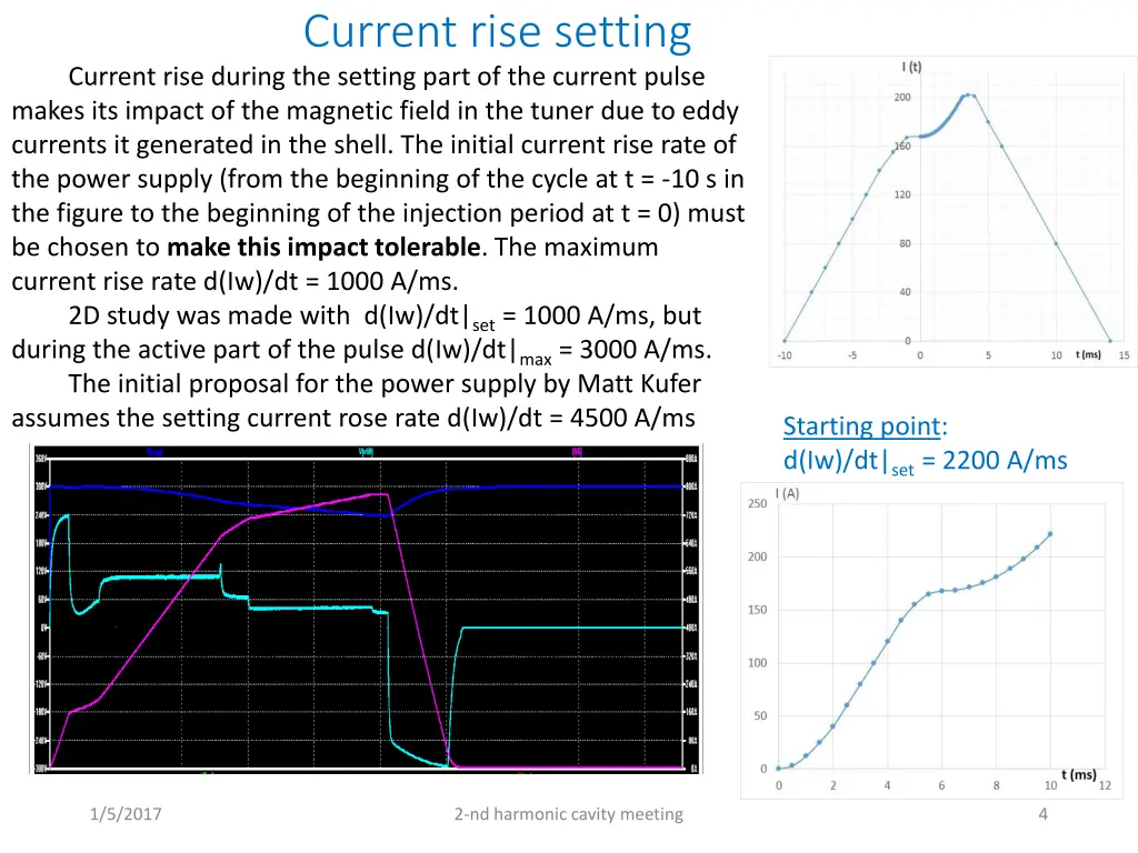 current rise setting