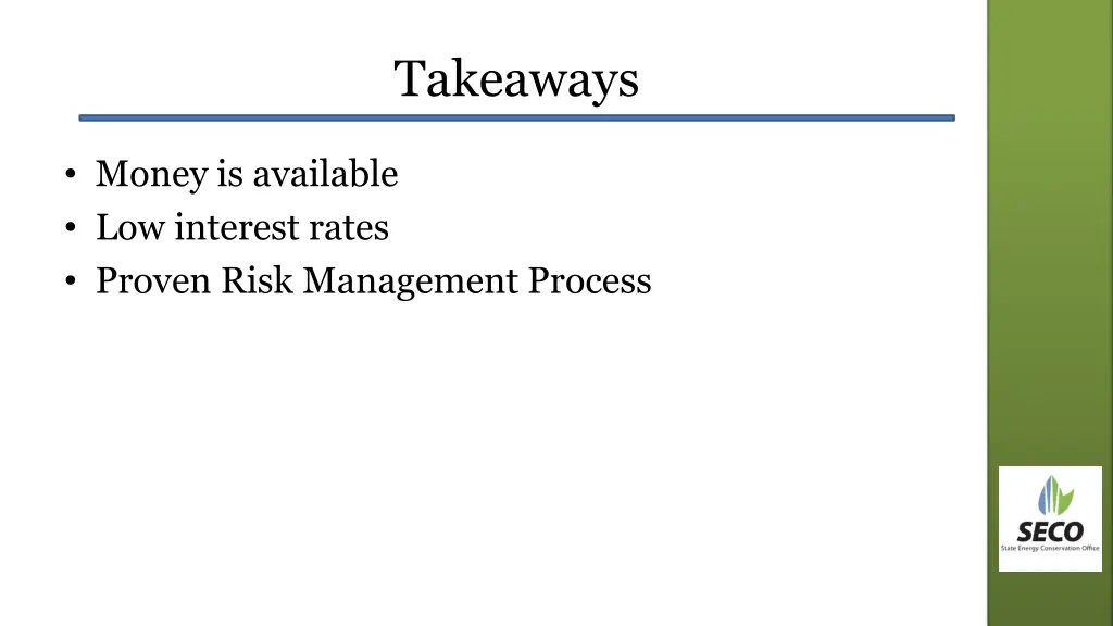 takeaways