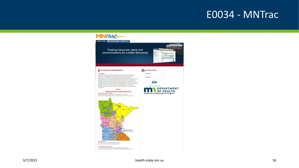 e0034 mntrac