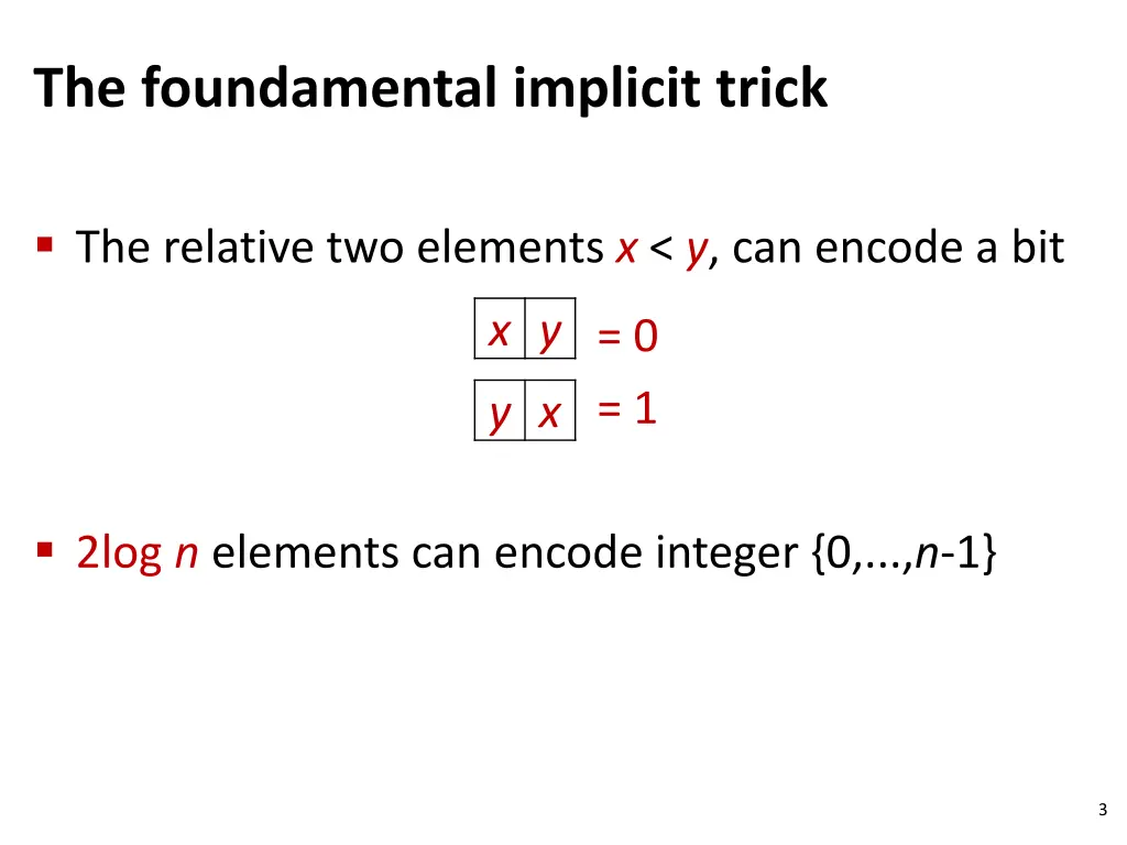 the foundamental implicit trick