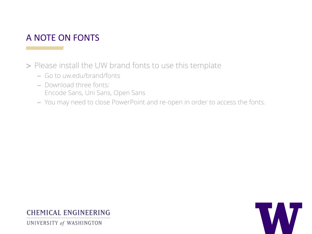 a note on fonts