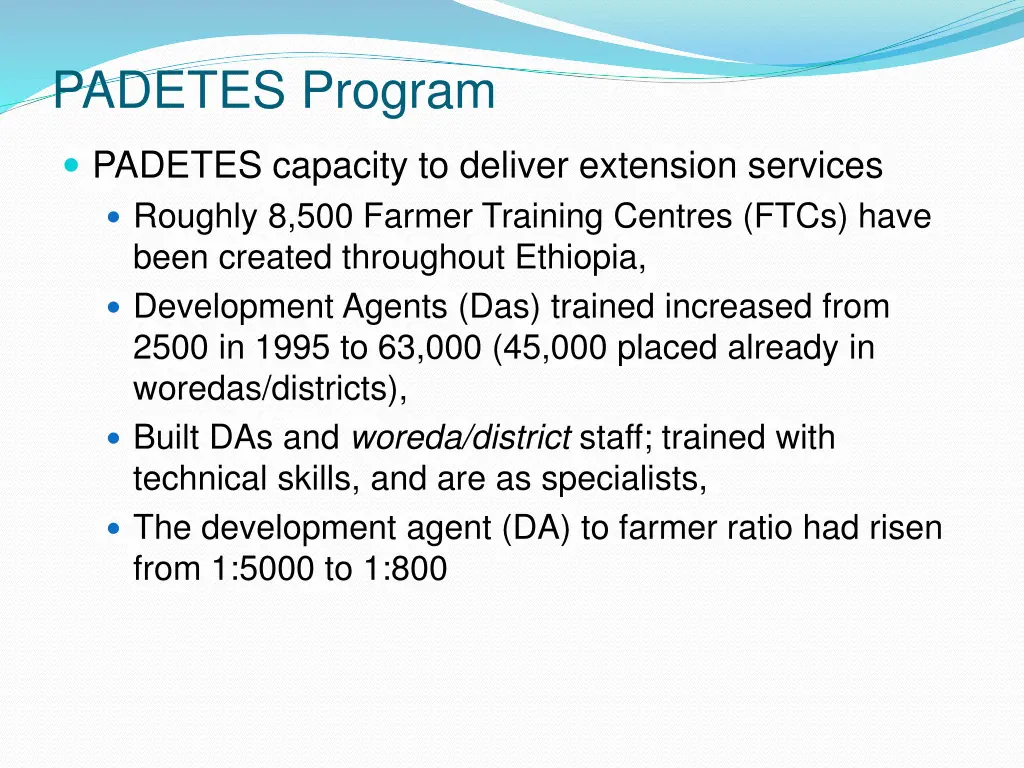 padetes program