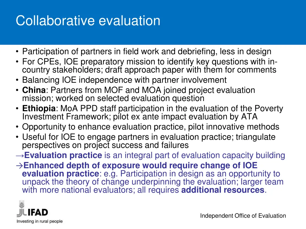 collaborative evaluation