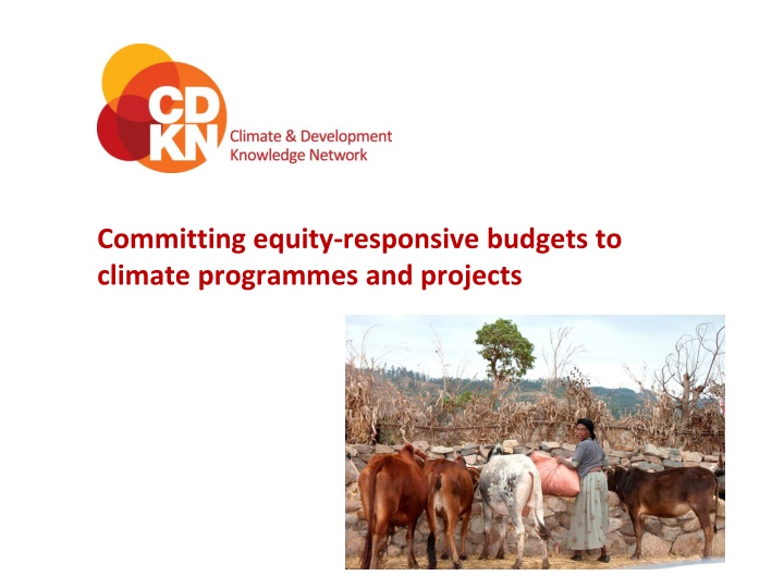 committing equity responsive budgets to climate