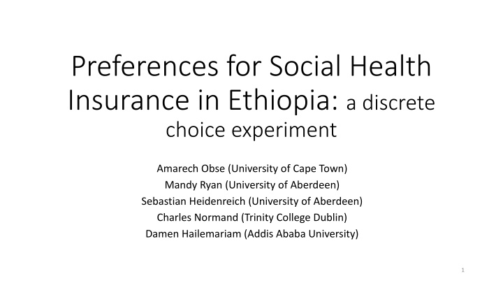 preferences for social health insurance