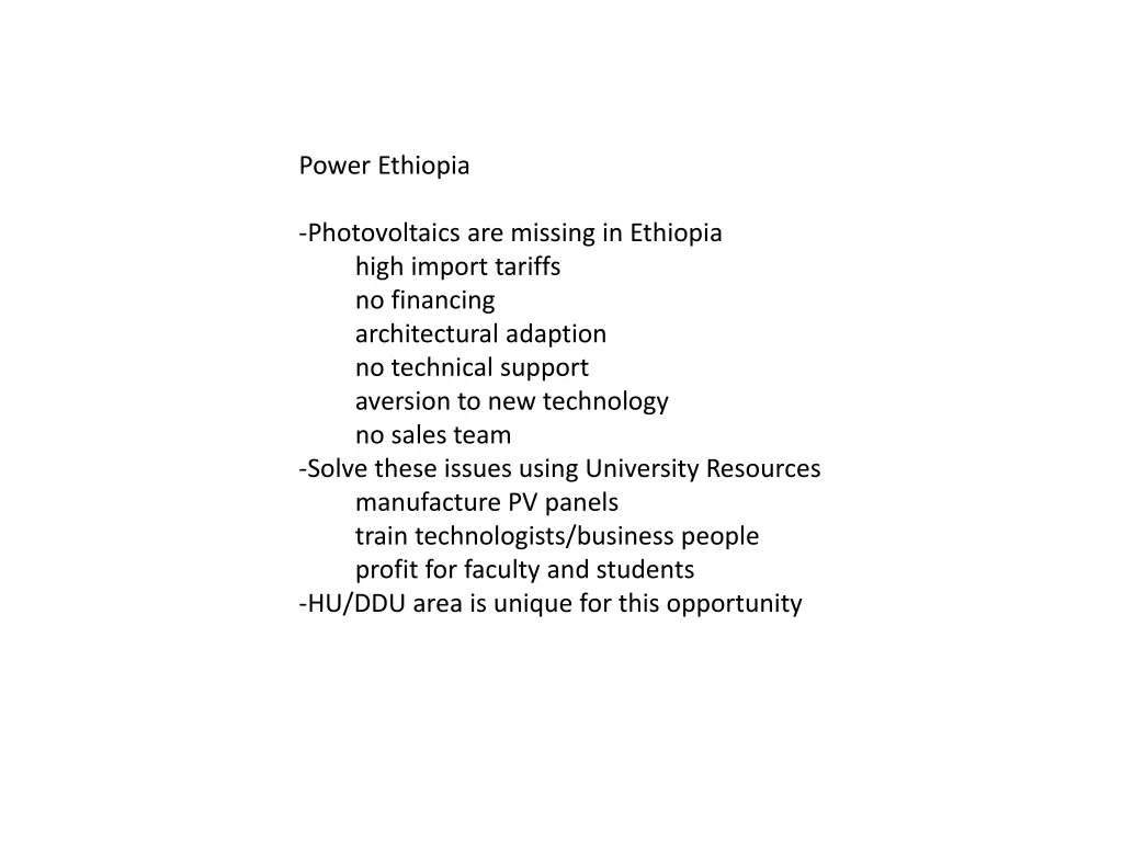 power ethiopia