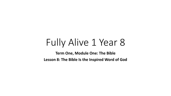 fully alive 1 year 8