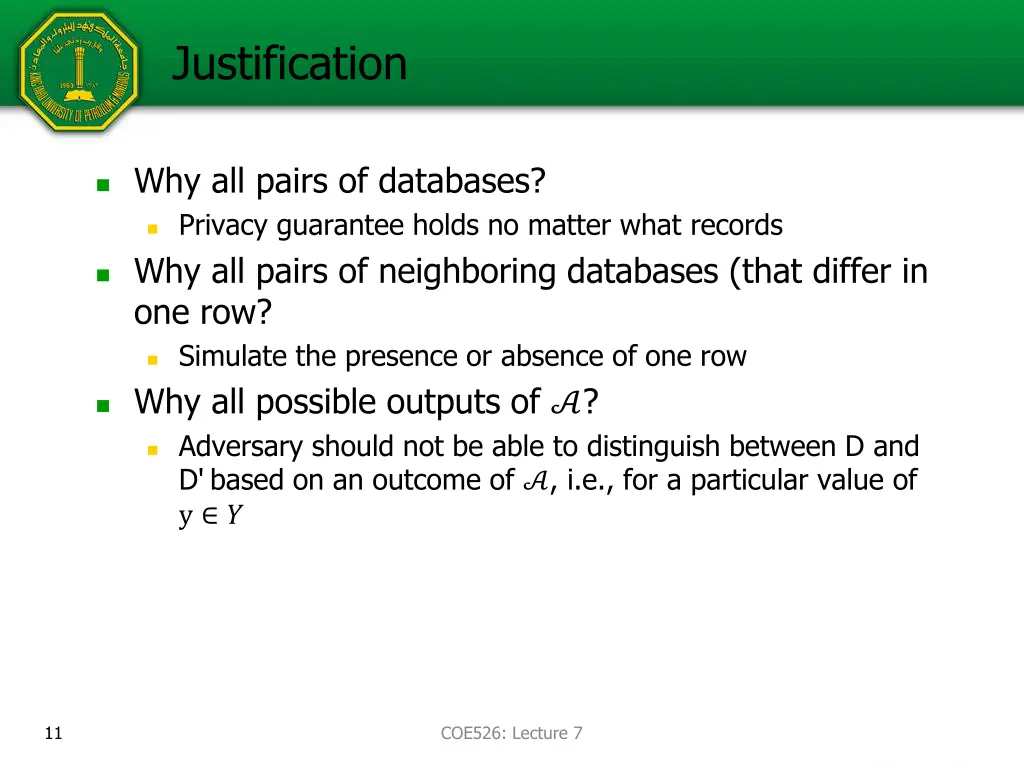 justification