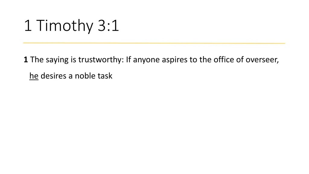 1 timothy 3 1