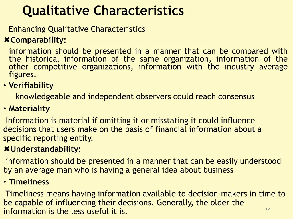 qualitative characteristics